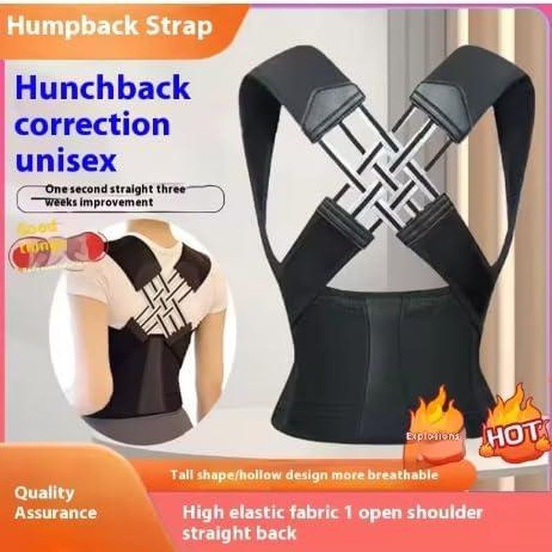 Waist Trainer Correct Bad Posture Help and Hunchback Unisex Posture Enhancer Back Support Posture Correction Shoulder Belt Correction Vest for Home Office