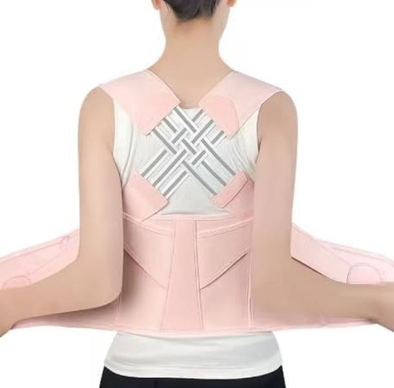 Waist Trainer Correct Bad Posture Help and Hunchback Unisex Posture Enhancer Back Support Posture Correction Shoulder Belt Correction Vest for Home Office